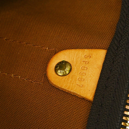 Louis Vuitton Keepall Bag Monogram Canvas Brown Canvas Travel Bag Bag (   )