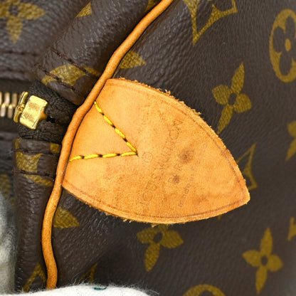 Louis Vuitton Keepall Bag Monogram Canvas Brown Canvas Travel Bag Bag (   )