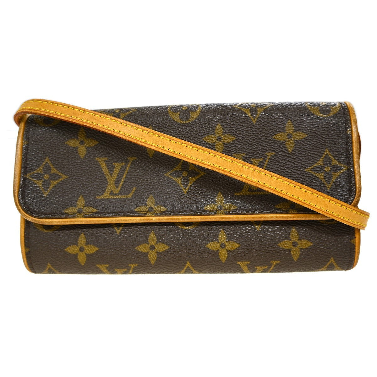 Louis Vuitton Twin Handbag Monogram Canvas Brown Canvas Clutche & Pouche Bag (   )