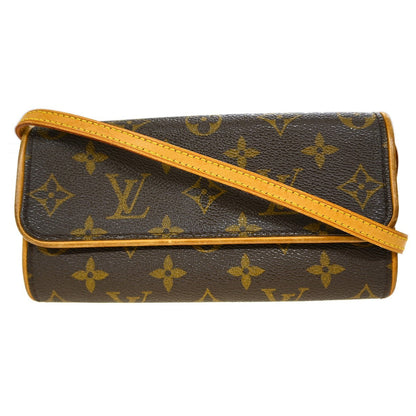 Louis Vuitton Twin Handbag Monogram Canvas Brown Canvas Clutche & Pouche Bag (   )