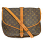 Louis Vuitton Saumur Handbag Monogram Canvas Brown Canvas Travel Bag Bag (   )