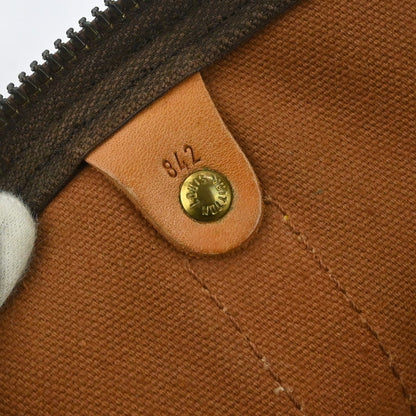 Louis Vuitton Keepall Bag Monogram Canvas Brown Canvas Travel Bag Bag (   )
