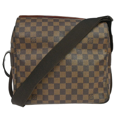 Louis Vuitton Naviglio Handbag Damier Brown Canvas Shoulder Bag Bag (   )