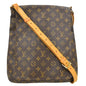 Louis Vuitton Musette Salsa Handbag Monogram Canvas Brown Canvas Shoulder Bag Bag (   )