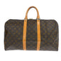 Louis Vuitton Keepall Bag Monogram Canvas Brown Canvas Travel Bag Bag (   )