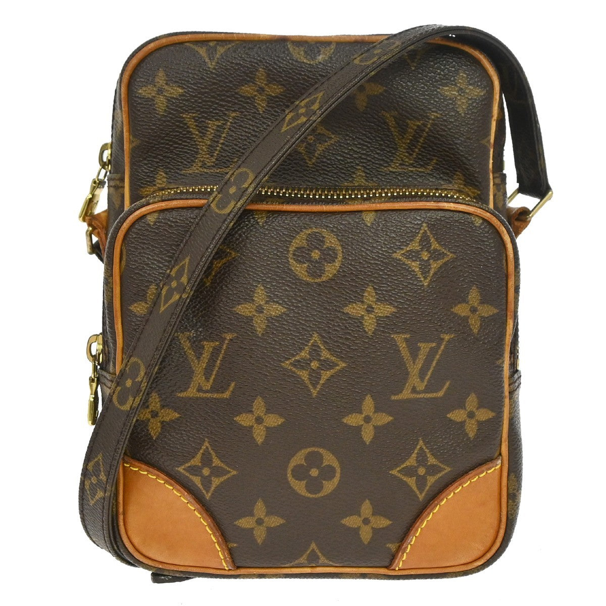 Louis Vuitton Amazone Bag Monogram Canvas Brown Canvas Shoulder Bag Bag (   )
