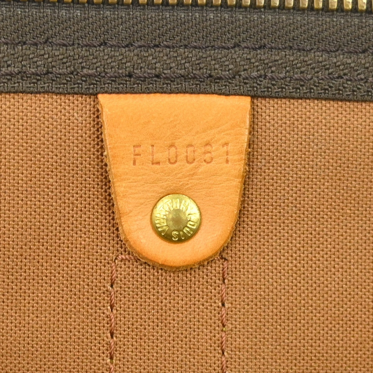 Louis Vuitton Keepall Bag Monogram Canvas Brown Canvas Travel Bag Bag (   )