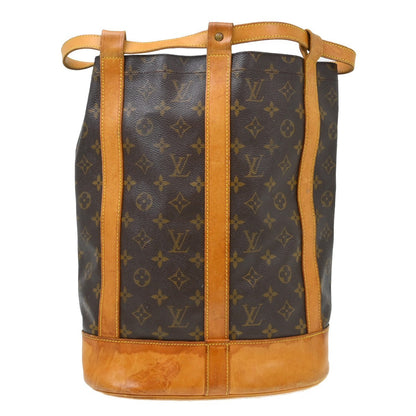 Louis Vuitton Randonnee Backpack Monogram Canvas Brown Canvas Backpack Bag (   )