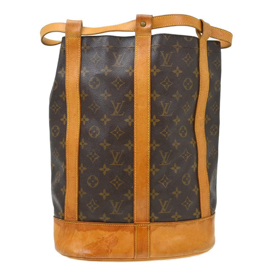 Louis Vuitton Randonnee Backpack Monogram Canvas Brown Canvas Backpack Bag (   )