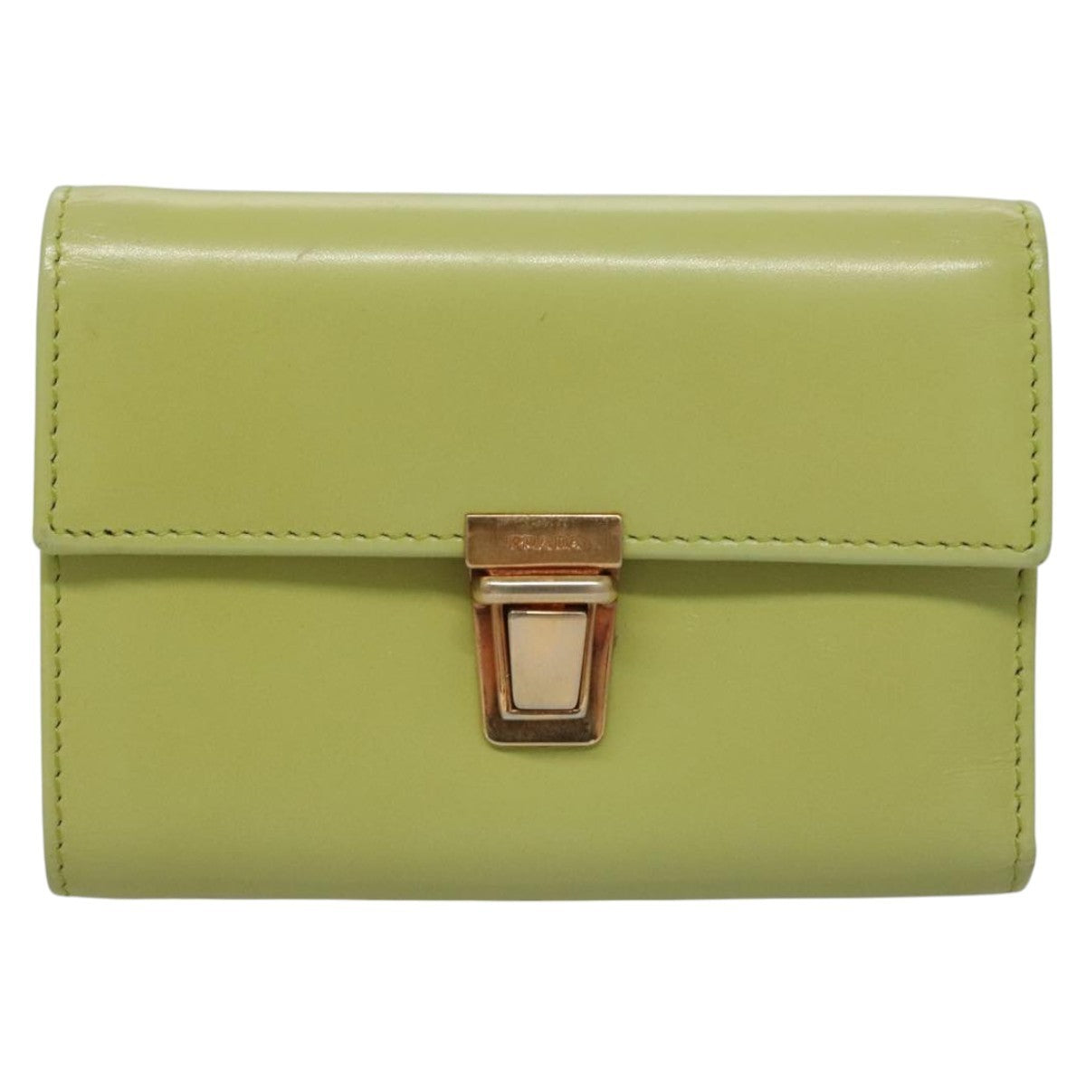 Prada Wallet Green Leather Wallets Accessory (   )