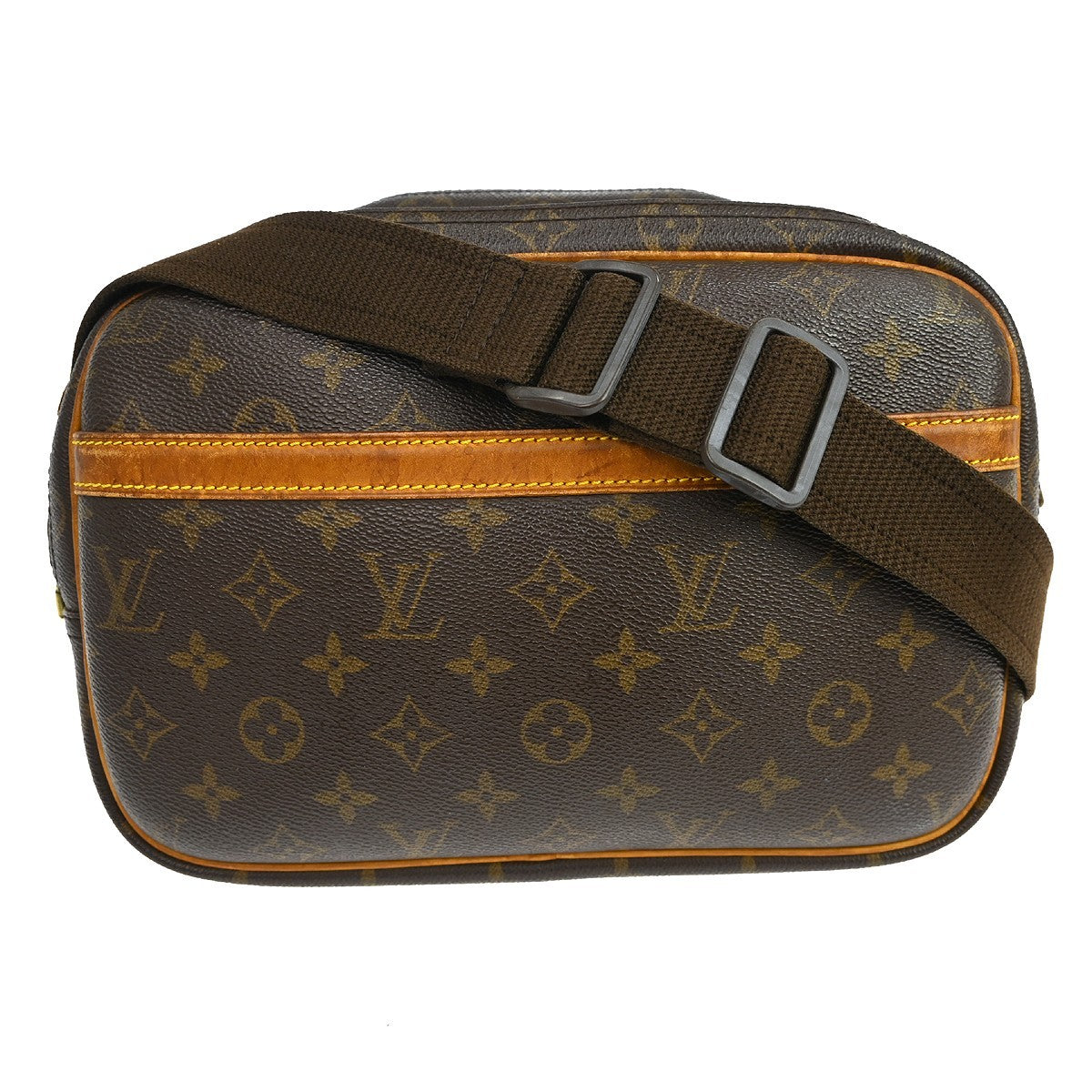 Louis Vuitton Reporter Bag Monogram Canvas Brown Canvas Shoulder Bag Bag (   )