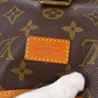 Louis Vuitton Saumur Handbag Monogram Canvas Brown Canvas Shoulder Bag Bag (   )