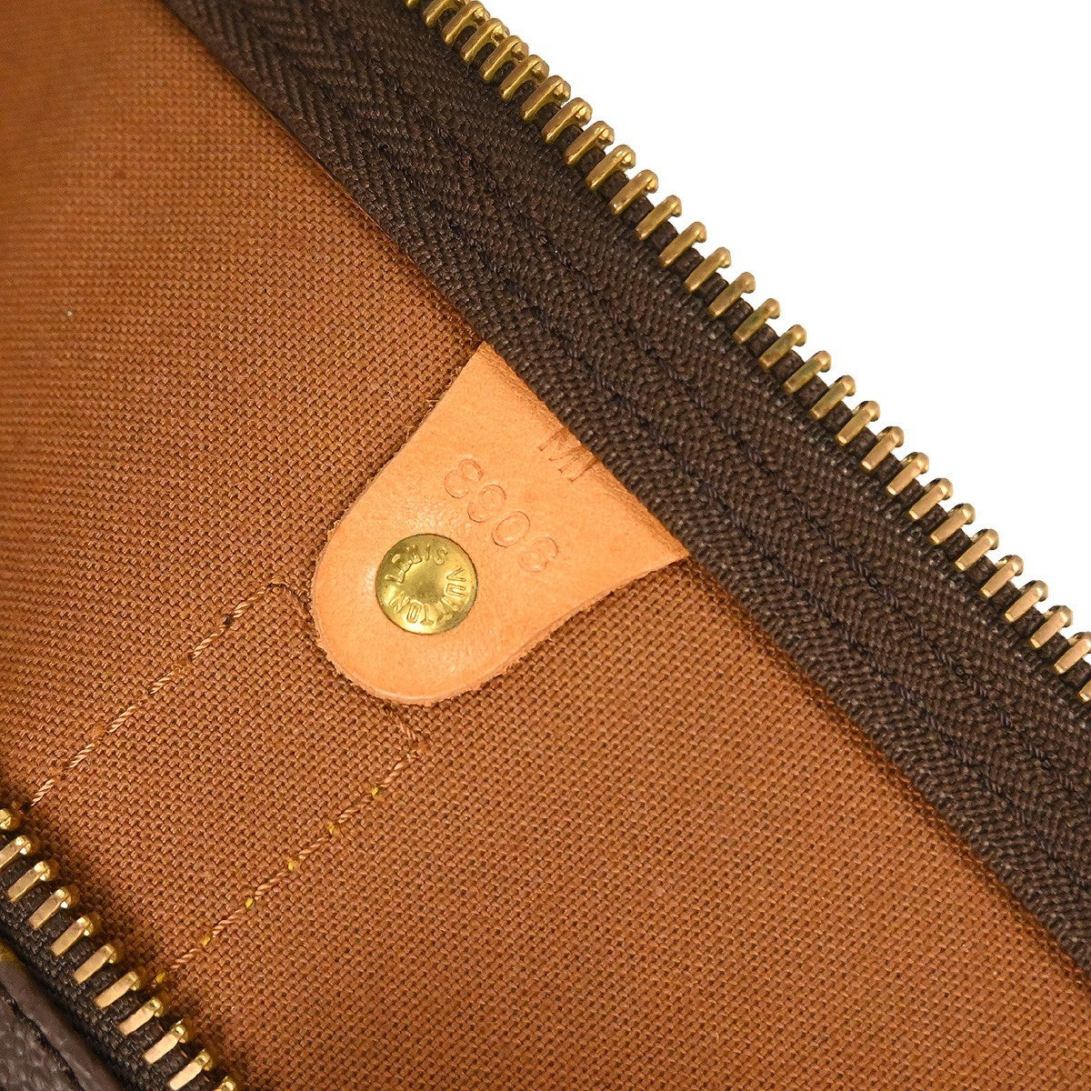 Louis Vuitton Keepall Bag Monogram Canvas Brown Canvas Travel Bag Bag (   )