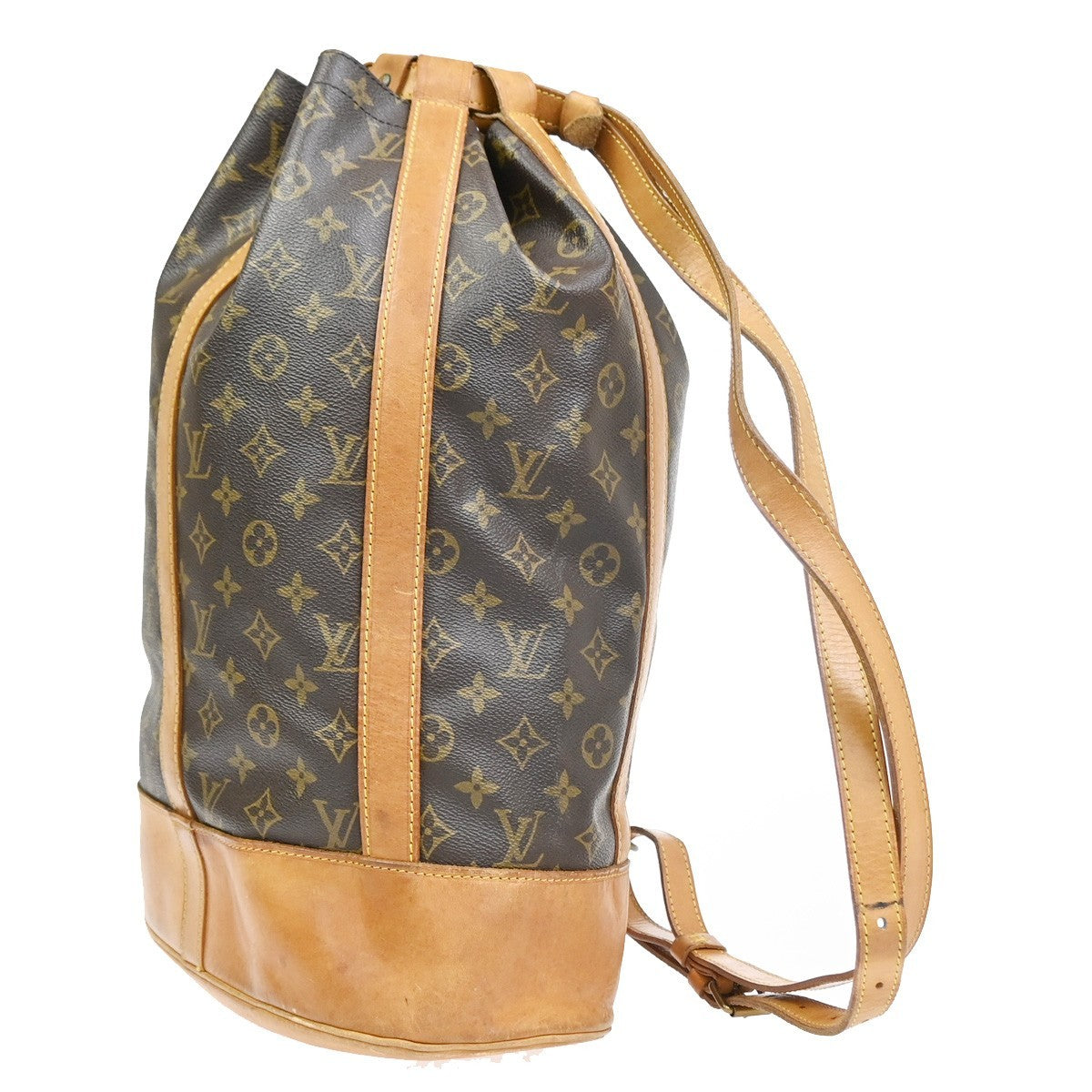 Louis Vuitton Randonnee Backpack Monogram Canvas Brown Canvas Backpack Bag (   )