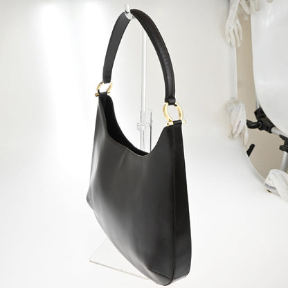 Salvatore Ferragamo Gancini Shoulder Bag Leather Brown Leather Shoulder Bag Bag (   )