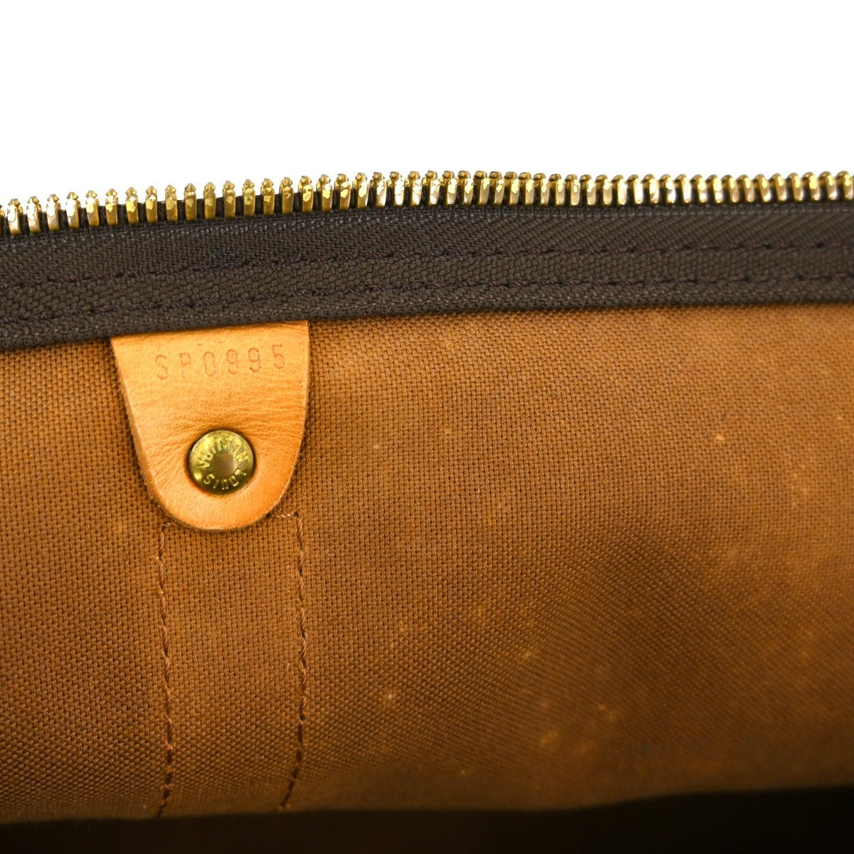 Louis Vuitton Keepall Bag Monogram Canvas Brown Canvas Travel Bag Bag (   )
