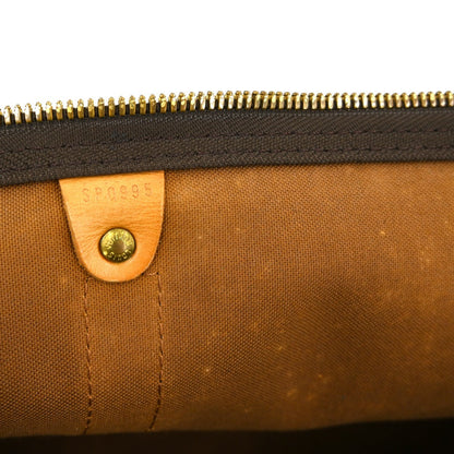 Louis Vuitton Keepall Bag Monogram Canvas Brown Canvas Travel Bag Bag (   )