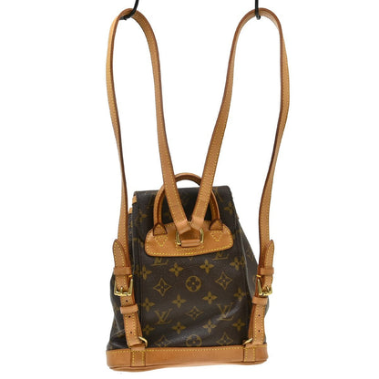 Louis Vuitton Vintage Montsouris Backpack Monogram Canvas Brown Canvas Backpack Bag (   )