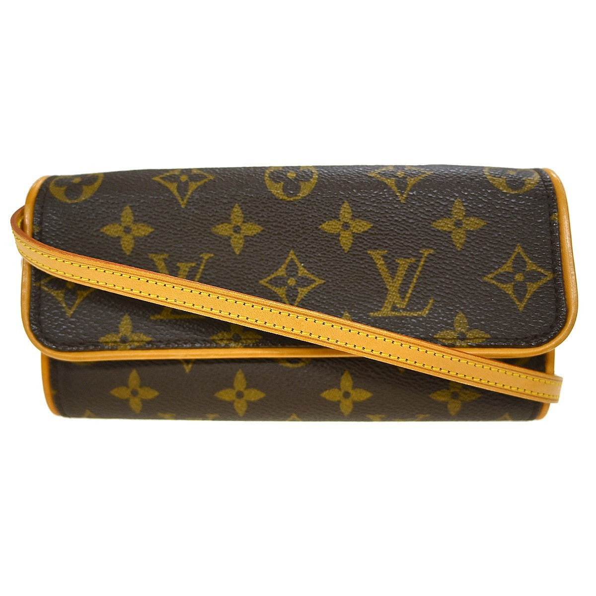 Louis Vuitton Twin Handbag Monogram Canvas Brown Canvas Clutche & Pouche Bag (   )