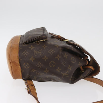 Louis Vuitton Vintage Montsouris Backpack Monogram Canvas Brown Canvas Backpack Bag (   )