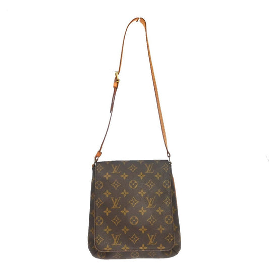 Louis Vuitton Musette Salsa Handbag Monogram Canvas Brown Canvas Shoulder Bag Bag (   )