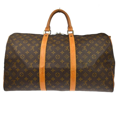 Louis Vuitton Keepall Bandouliere Bag Monogram Canvas Brown Canvas Travel Bag Bag (   )