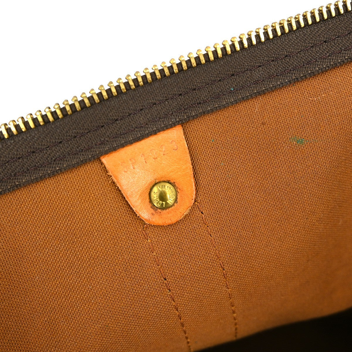 Louis Vuitton Keepall Bag Monogram Canvas Brown Canvas Travel Bag Bag (   )