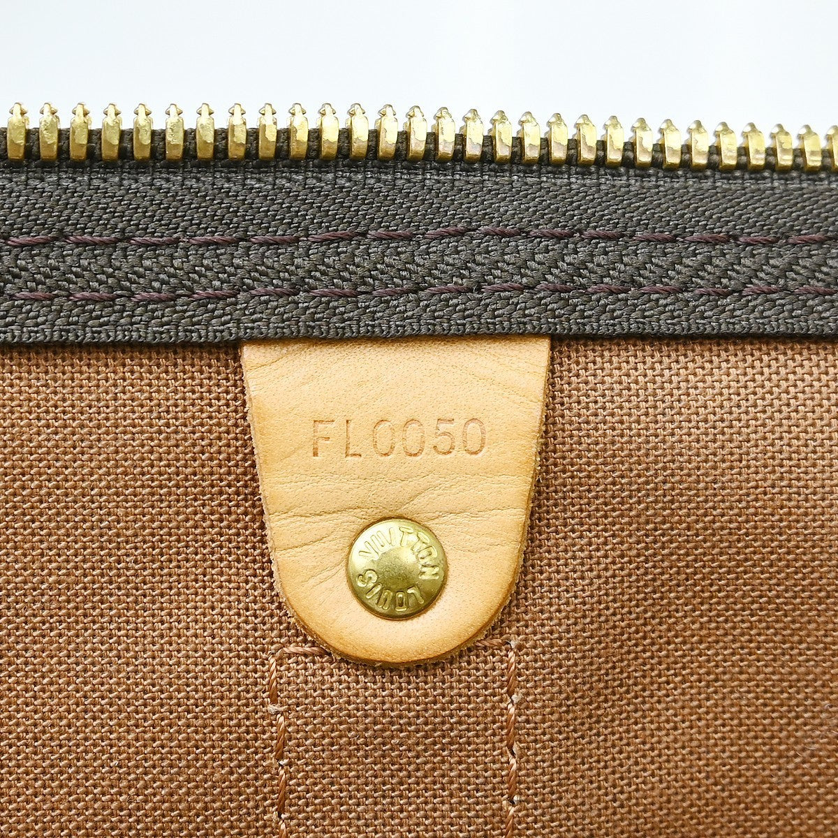 Louis Vuitton Keepall Bag Monogram Canvas Brown Canvas Travel Bag Bag (   )