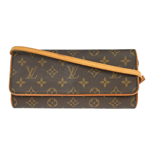 Louis Vuitton Twin Handbag Monogram Canvas Brown Canvas Clutche & Pouche Bag (   )