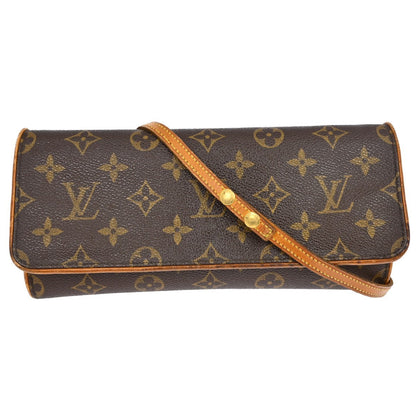 Louis Vuitton Twin Handbag Monogram Canvas Brown Canvas Clutche & Pouche Bag (   )