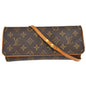 Louis Vuitton Twin Handbag Monogram Canvas Brown Canvas Clutche & Pouche Bag (   )