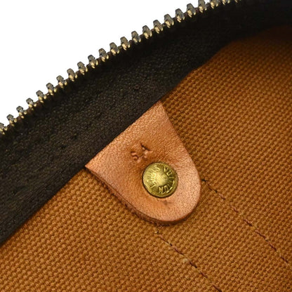 Louis Vuitton Keepall Bag Monogram Canvas Brown Canvas Travel Bag Bag (   )