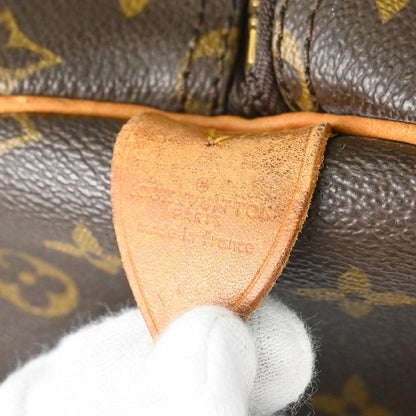 Louis Vuitton Keepall Bag Monogram Canvas Brown Canvas Travel Bag Bag (   )