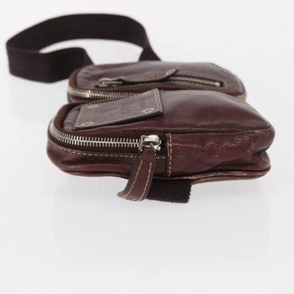 Gucci Belt Bag Leather Burgundy Leather Shoulder Bag Bag (   )