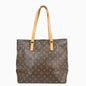 Louis Vuitton Cabas Mezzo Monogram Canvas Brown Canvas Tote Bag Bag (   )