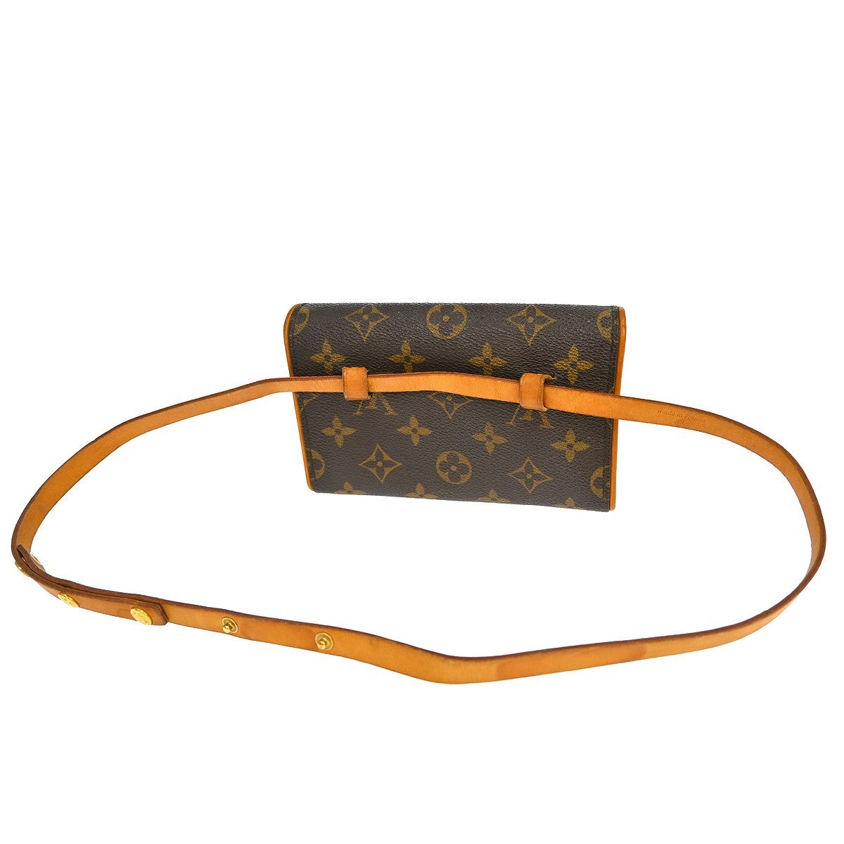 Louis Vuitton Florentine Waist Bag Monogram Canvas Brown Canvas Clutche & Pouche Bag (   )