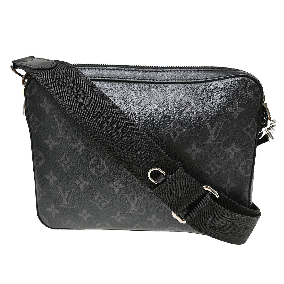 Louis Vuitton Trio Messenger Bag Reverse Monogram Eclipse Canvas Black Canvas Shoulder Bag Bag (   )