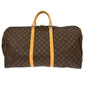 Louis Vuitton Keepall Bandouliere Bag Monogram Canvas Brown Canvas Travel Bag Bag (   )