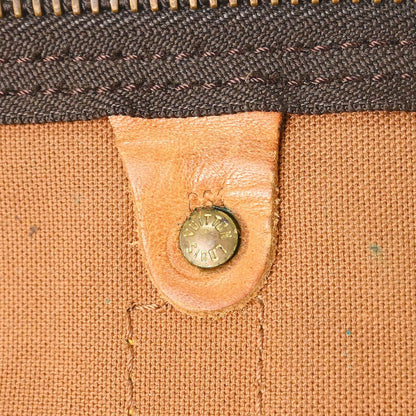 Louis Vuitton Keepall Bag Monogram Canvas Brown Canvas Travel Bag Bag (   )