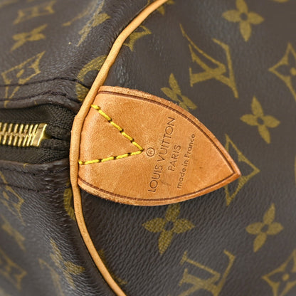 Louis Vuitton Keepall Bag Monogram Canvas Brown Canvas Travel Bag Bag (   )