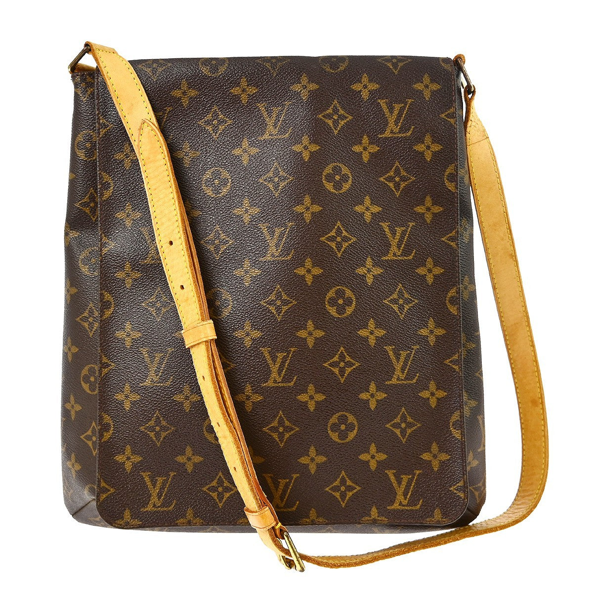 Louis Vuitton Musette Salsa Handbag Monogram Canvas Brown Canvas Shoulder Bag Bag (   )