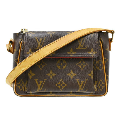 Louis Vuitton Viva Cite Handbag Monogram Canvas Brown Canvas Shoulder Bag Bag (   )