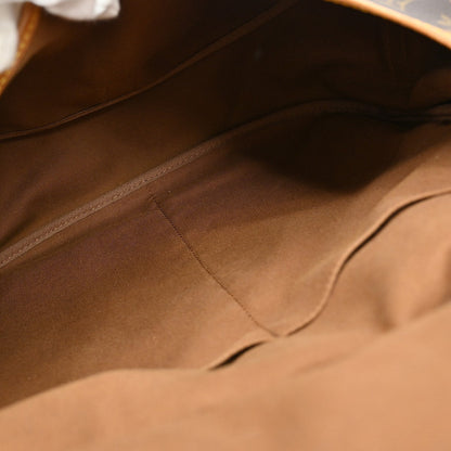 Louis Vuitton Saumur Handbag Monogram Canvas Brown Canvas Shoulder Bag Bag (   )