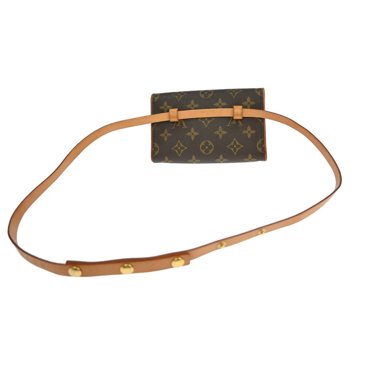 Louis Vuitton Florentine Waist Bag Monogram Canvas Brown Canvas Clutche & Pouche Bag (   )