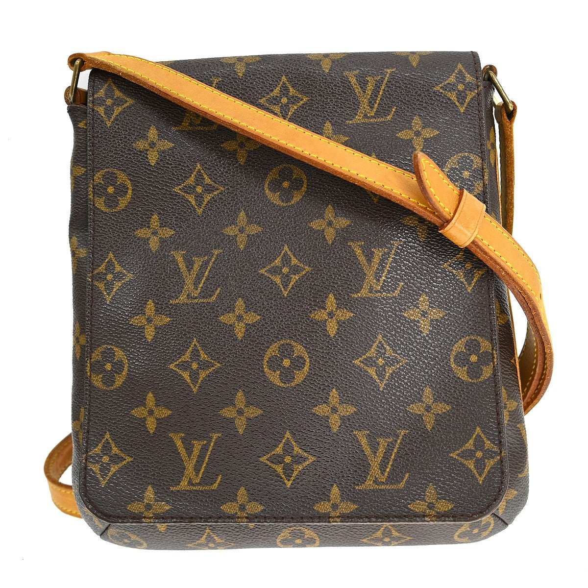 Louis Vuitton Musette Salsa Handbag Monogram Canvas Brown Canvas Shoulder Bag Bag (   )
