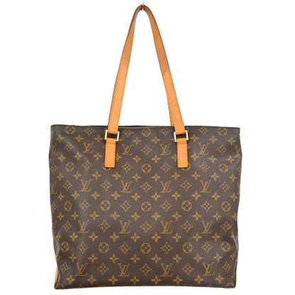 Louis Vuitton Cabas Mezzo Monogram Canvas Brown Canvas Tote Bag Bag (   )
