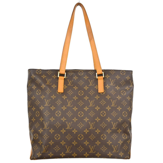 Louis Vuitton Cabas Mezzo Monogram Canvas Brown Canvas Tote Bag Bag (   )