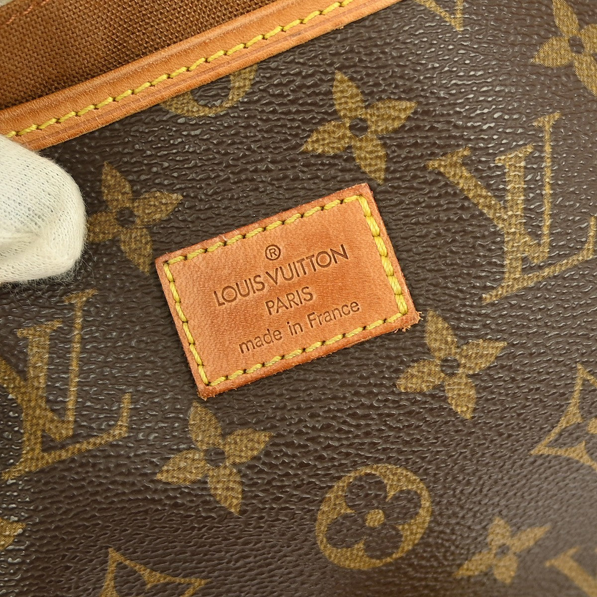Louis Vuitton Saumur Handbag Monogram Canvas Brown Canvas Shoulder Bag Bag (   )