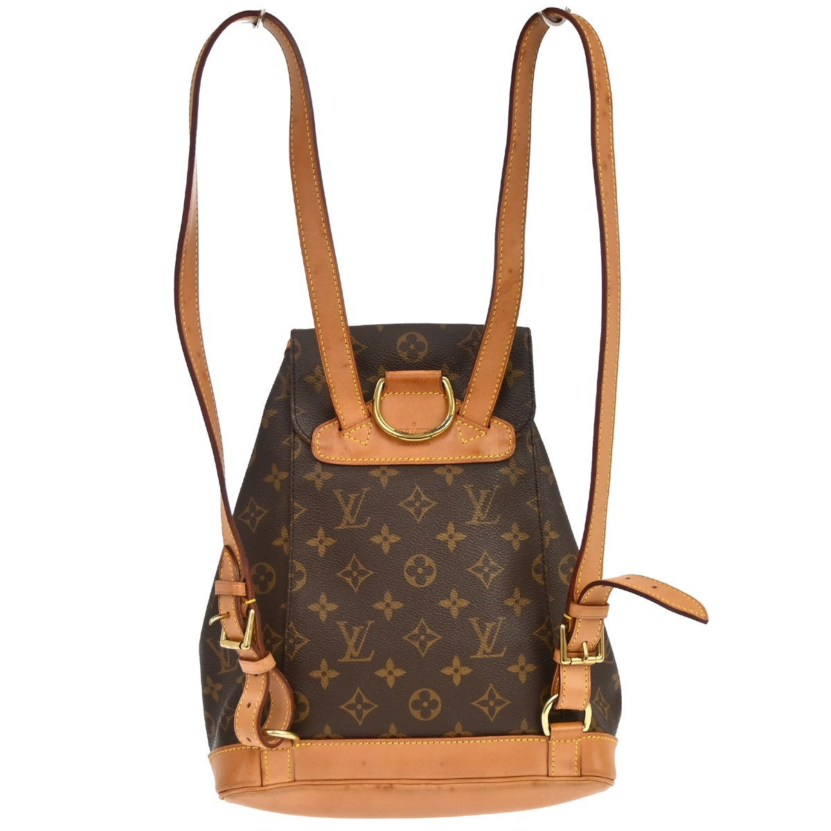 Louis Vuitton Vintage Montsouris Backpack Monogram Canvas Brown Canvas Backpack Bag (   )