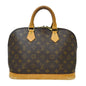 Louis Vuitton Alma Handbag Monogram Canvas Brown Canvas Handbag (   )